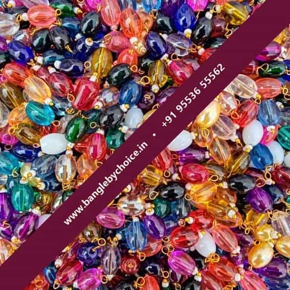 Photo of multi colour hanging beads