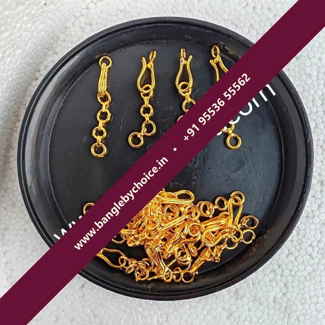 Gold Shade 3 Rings Back Chaine