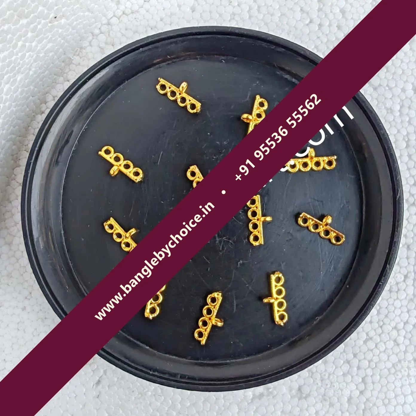 Gold Shade 4 Hole Connectors