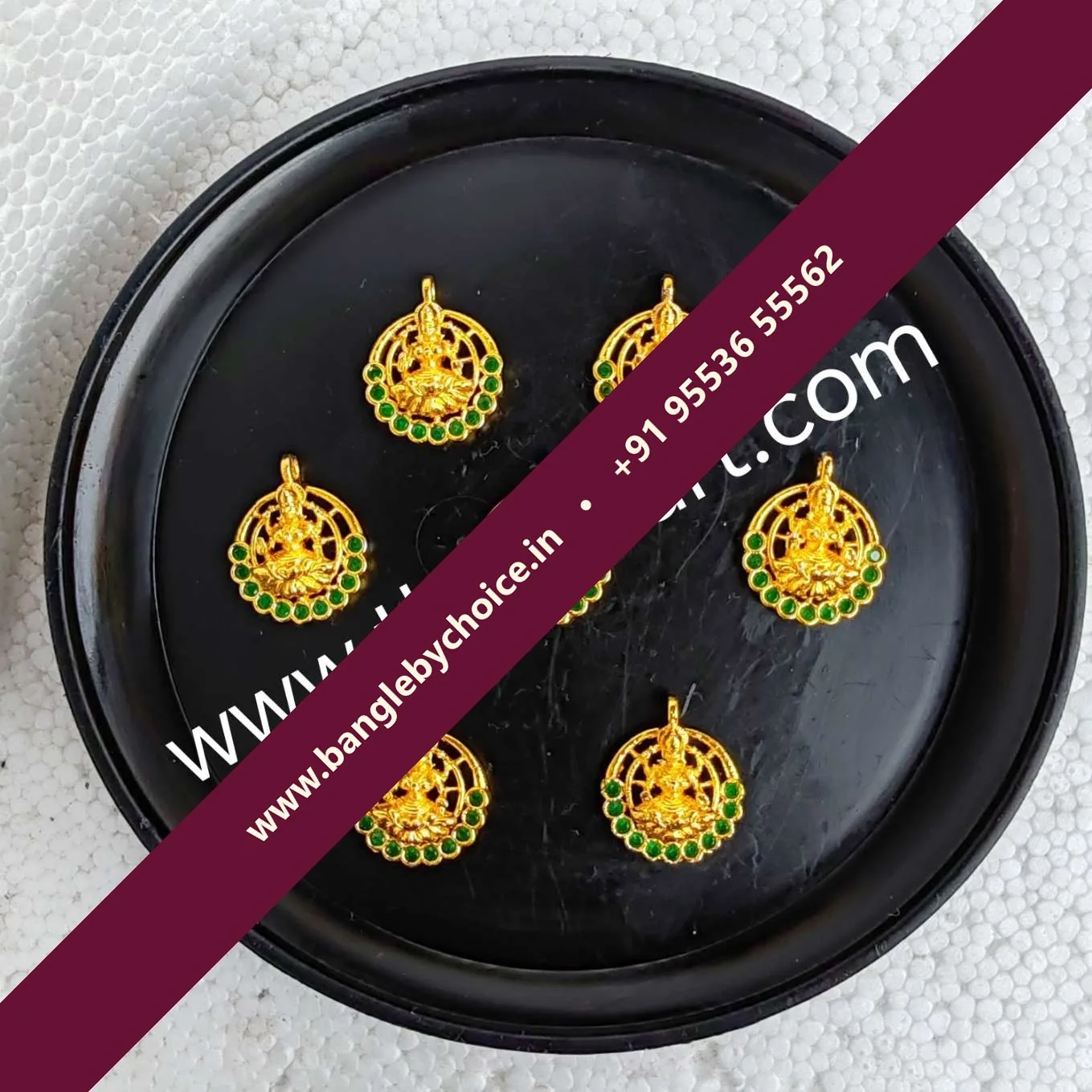 Round Lakshmi Devi Pendents