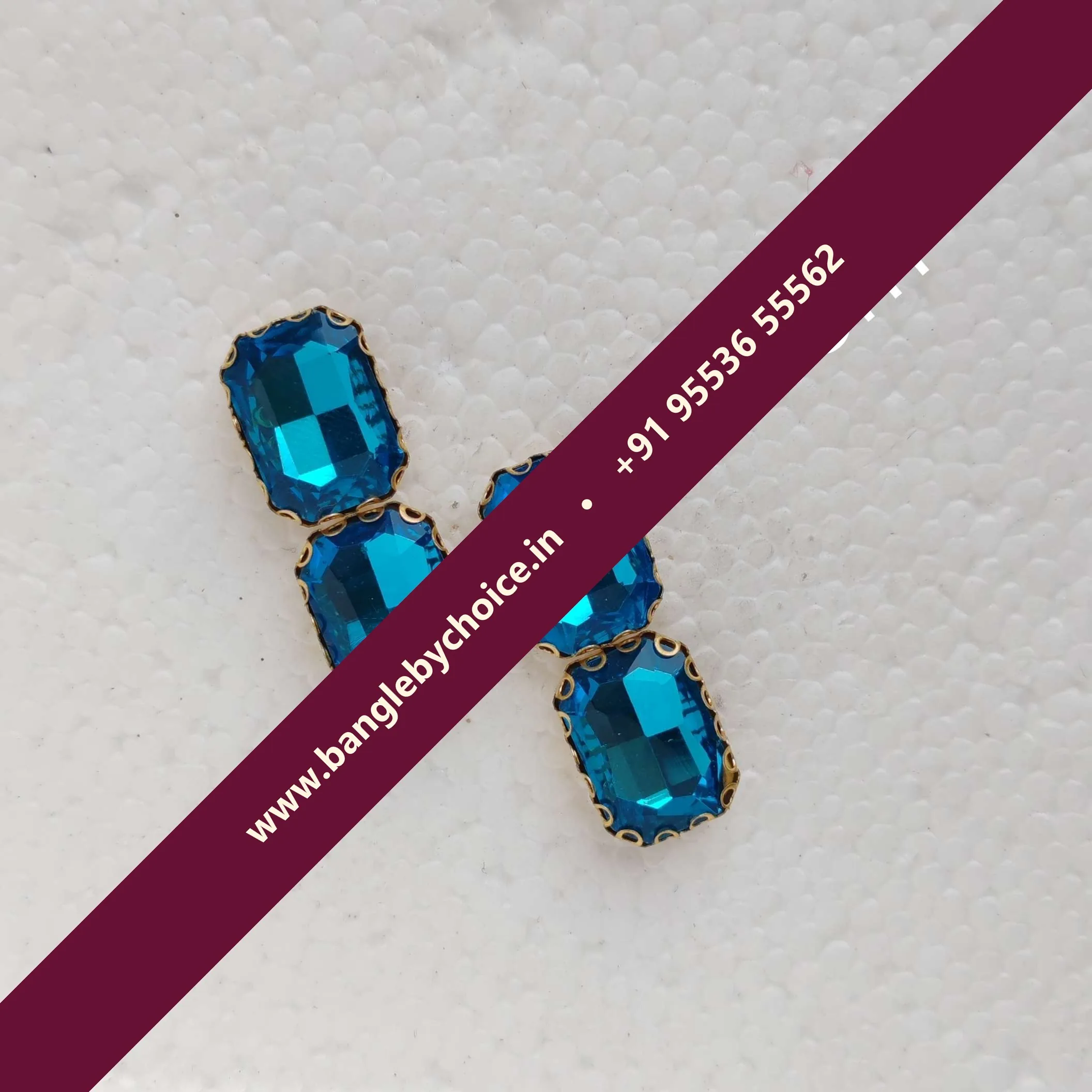 10*14 Size Skyblue Colour Clipstones