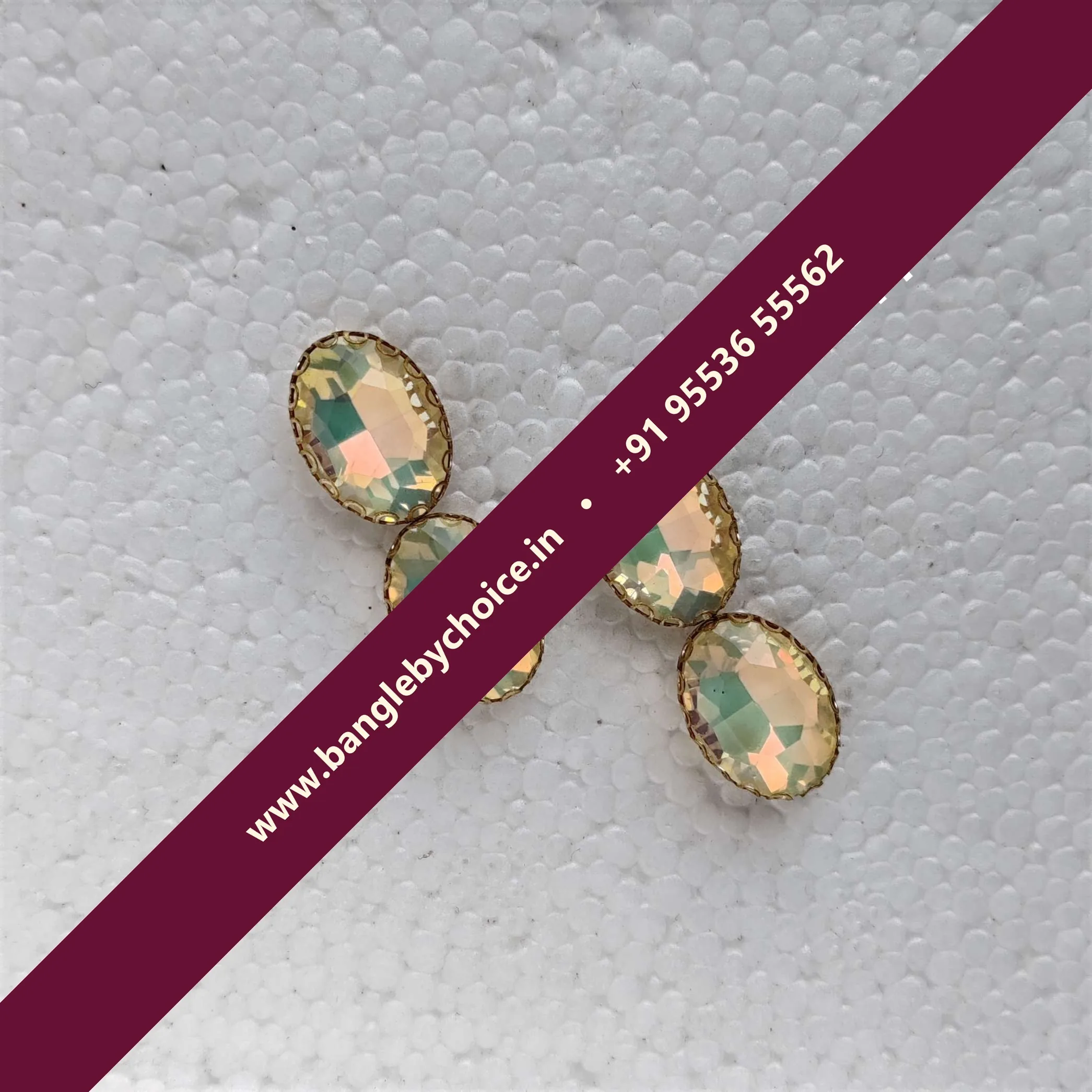 10*15 Size Oval Shape Pestrak Colour-Lemon Yellow