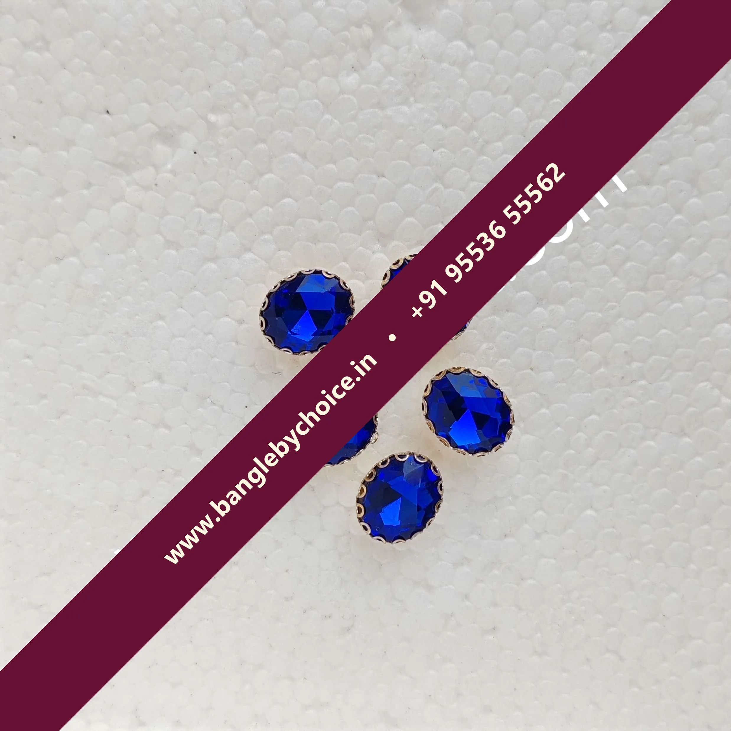 10*8 Size Oval Shape Colour-Dark Blue