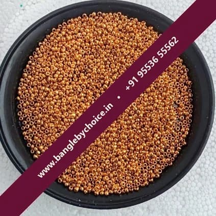 3mm Gold Colour Beads