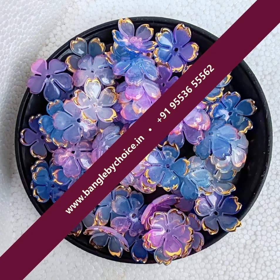 Flower Shape Pestral Colour Brooch Shells