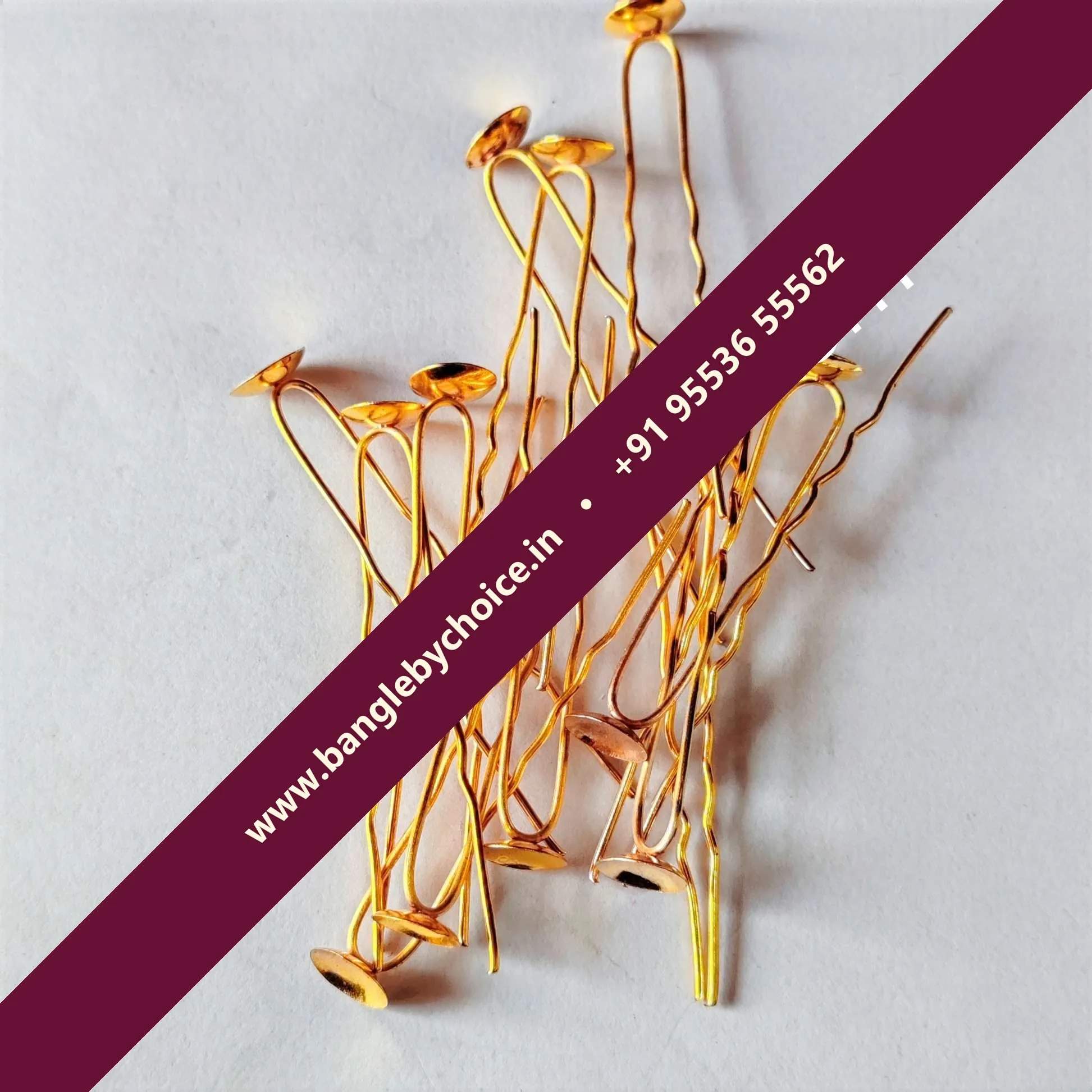 Gold Colour U Pins