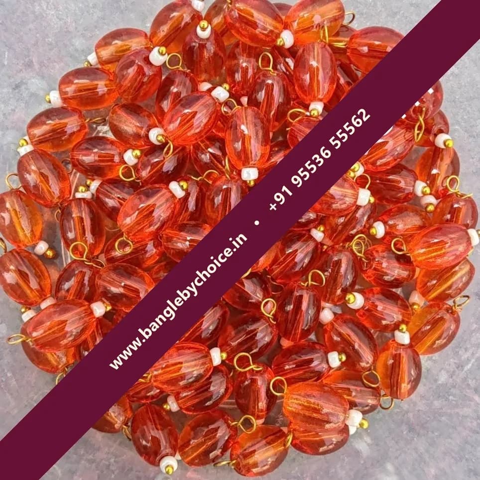 Orange Colour Hanging Beads