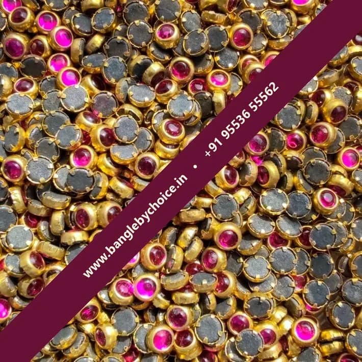3mm Round Dark Pink Glass