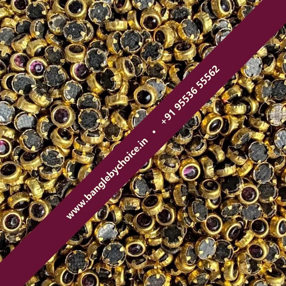 3mm Round Dark Purple Glass