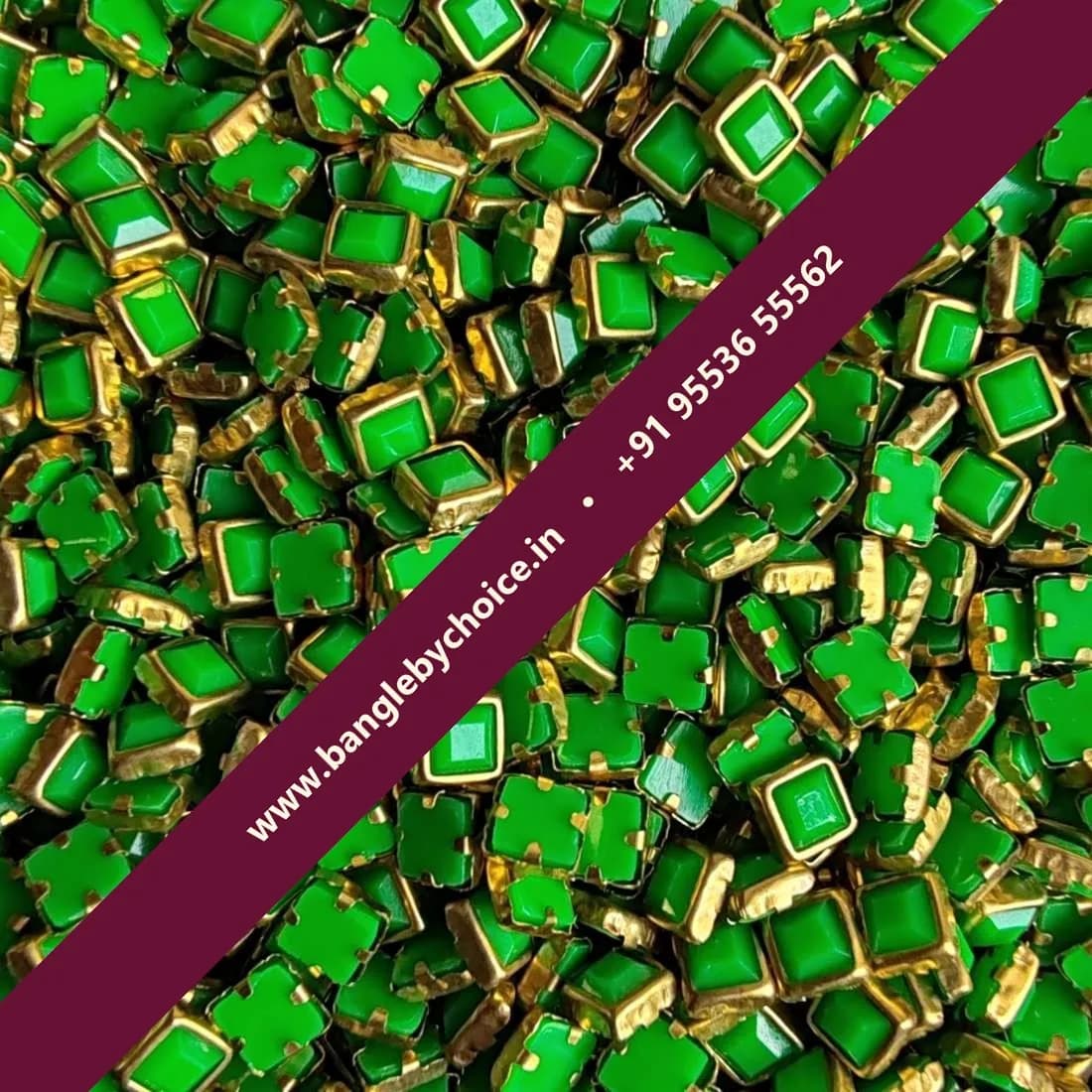 4*4 Square Leaf Green Matt