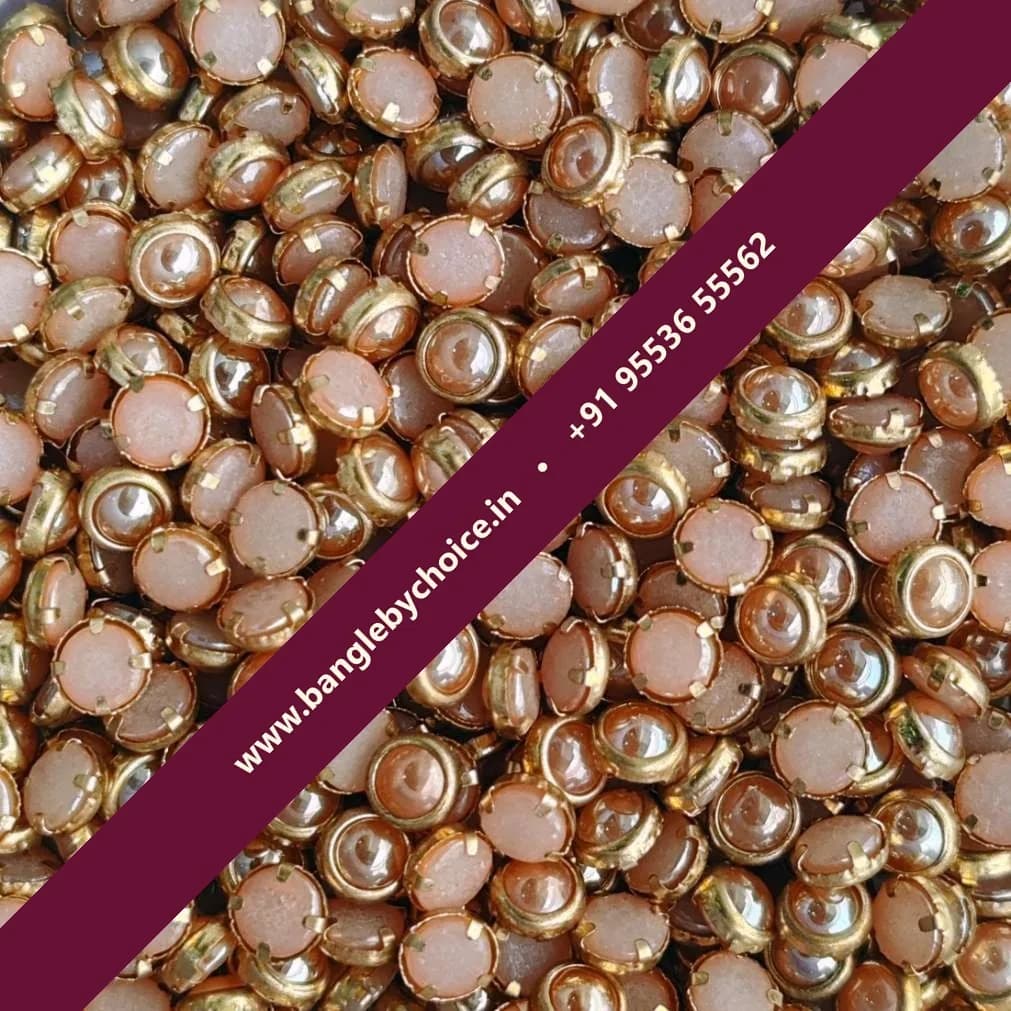 4mm Round Ceramic Gold