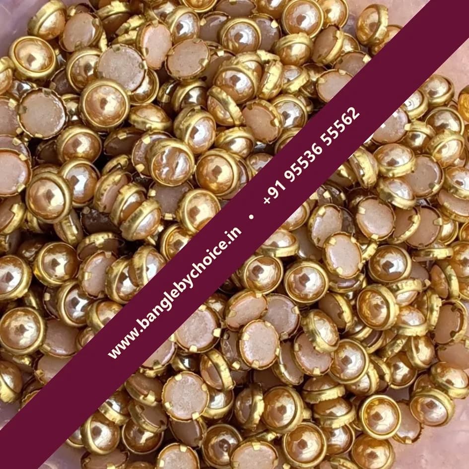 5mm Round Ceramic Gold
