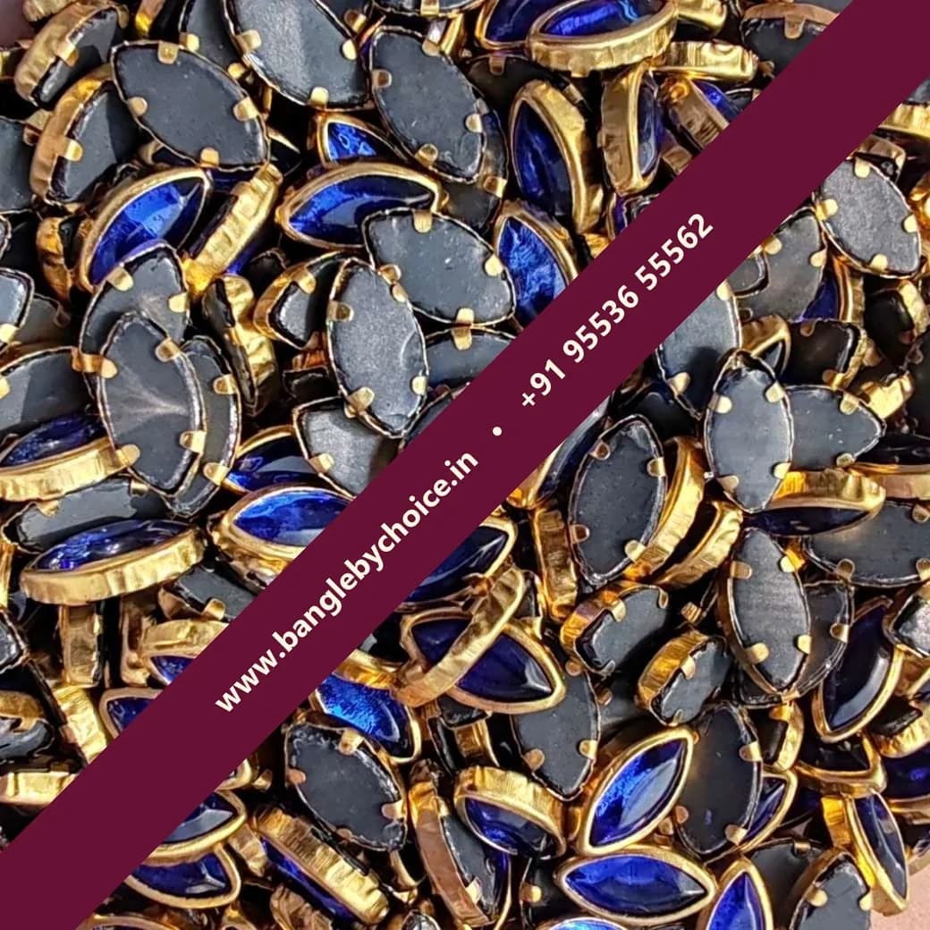8k Eye Shape Dark Blue Glass