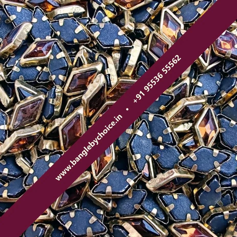 Diamond Shape Glossy Gold