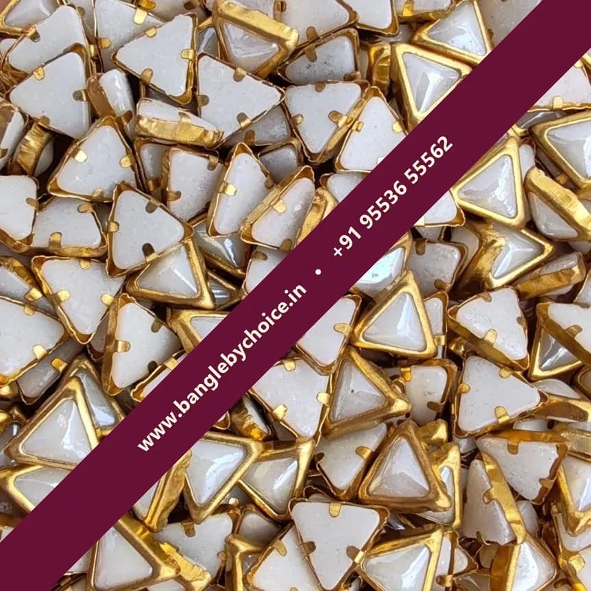 Triangle Shape Ceramic White