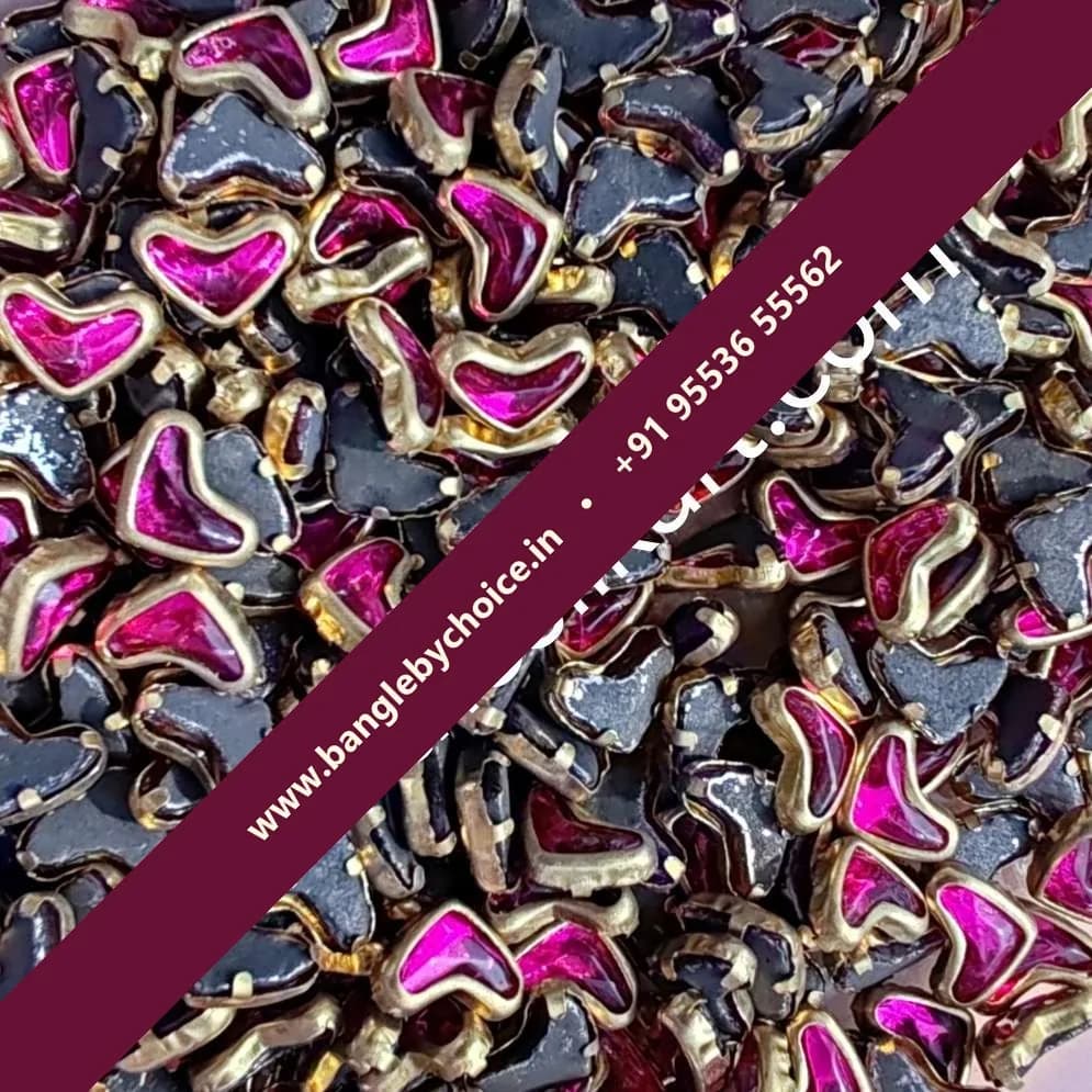 V Shape Dark Pink Glossy