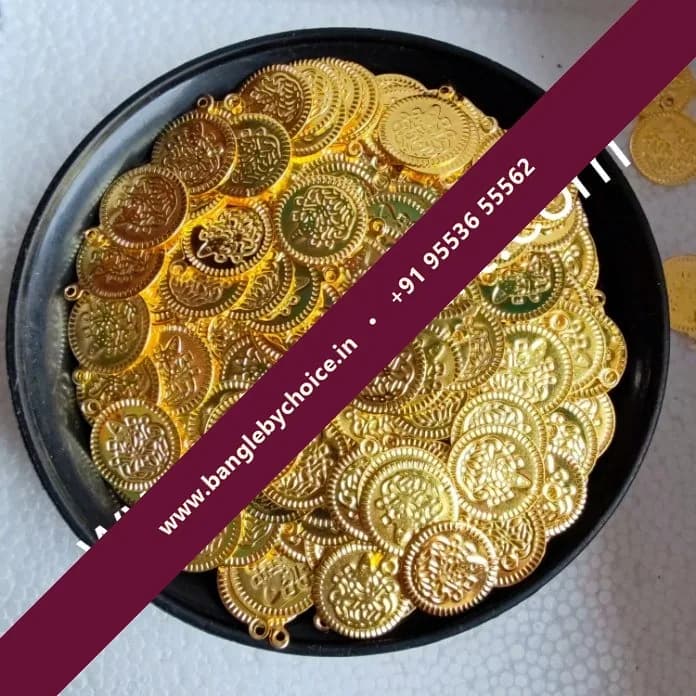 1.5cm Size Gold Colour Laxmi Coins