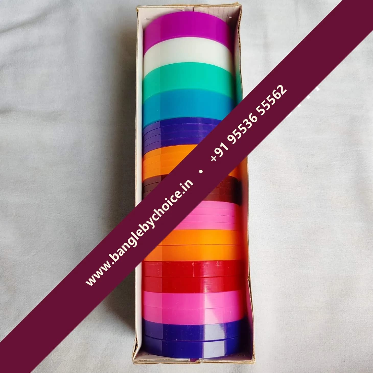 Flat Mixed Bangle Box-1,2ans4cut