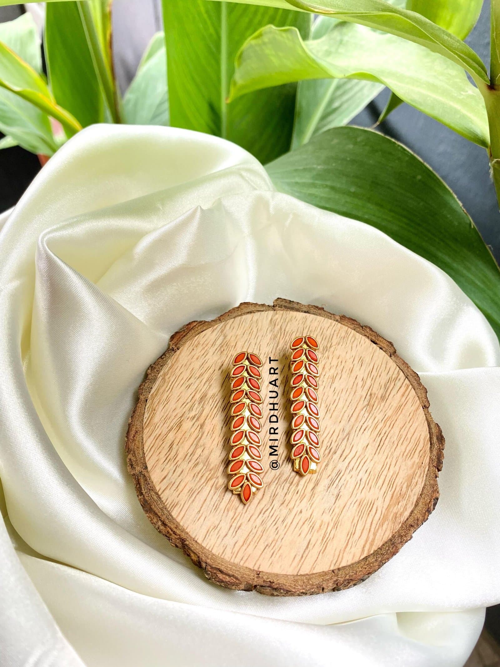Alligator Clips – Orange leaf from Bangle by Choice