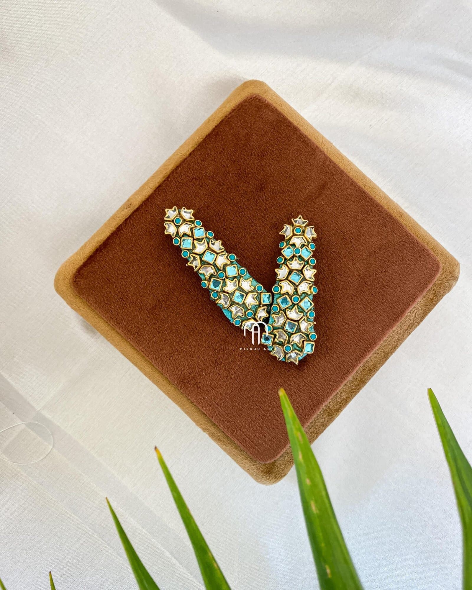 Tic Tac – Sky Blue & White stone from Bangle by Choice