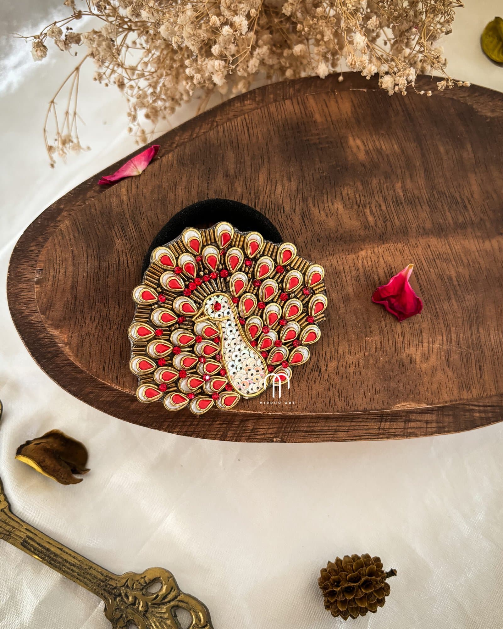 Peacock – White & Red from Bangle by Choice