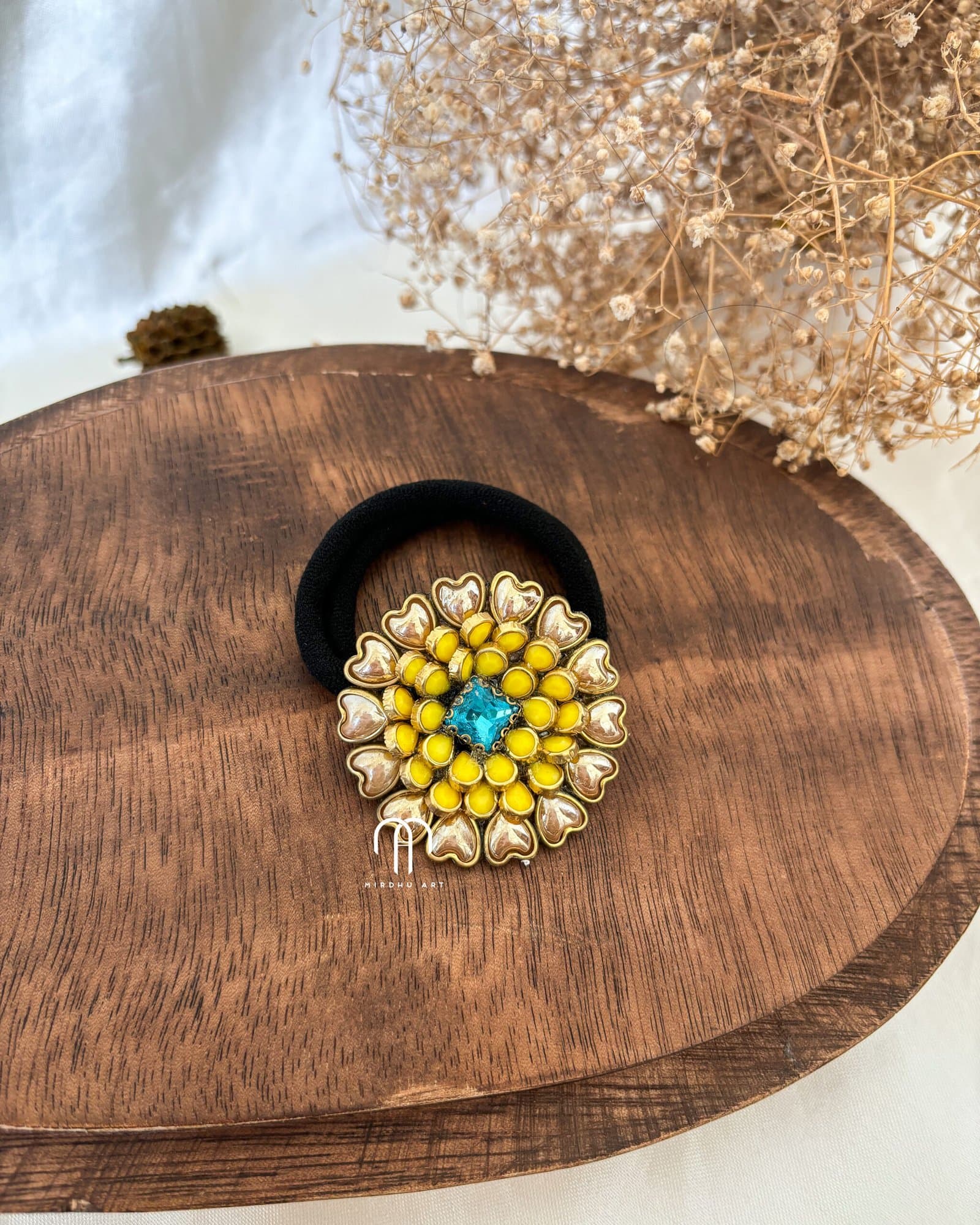 Crystal Blossom – Yellow & Krishna Blue from Bangle by Choice