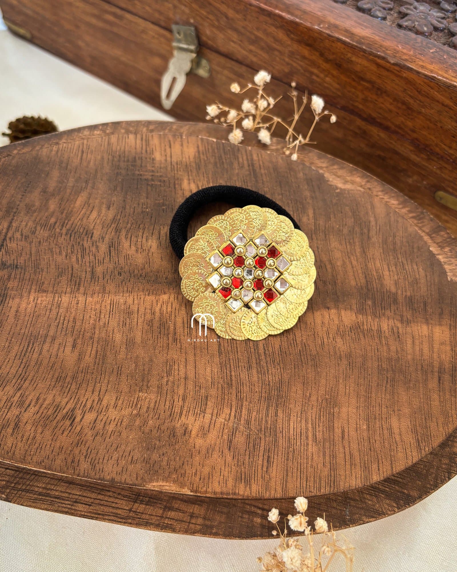 Coin – White stone & Red from Bangle by Choice