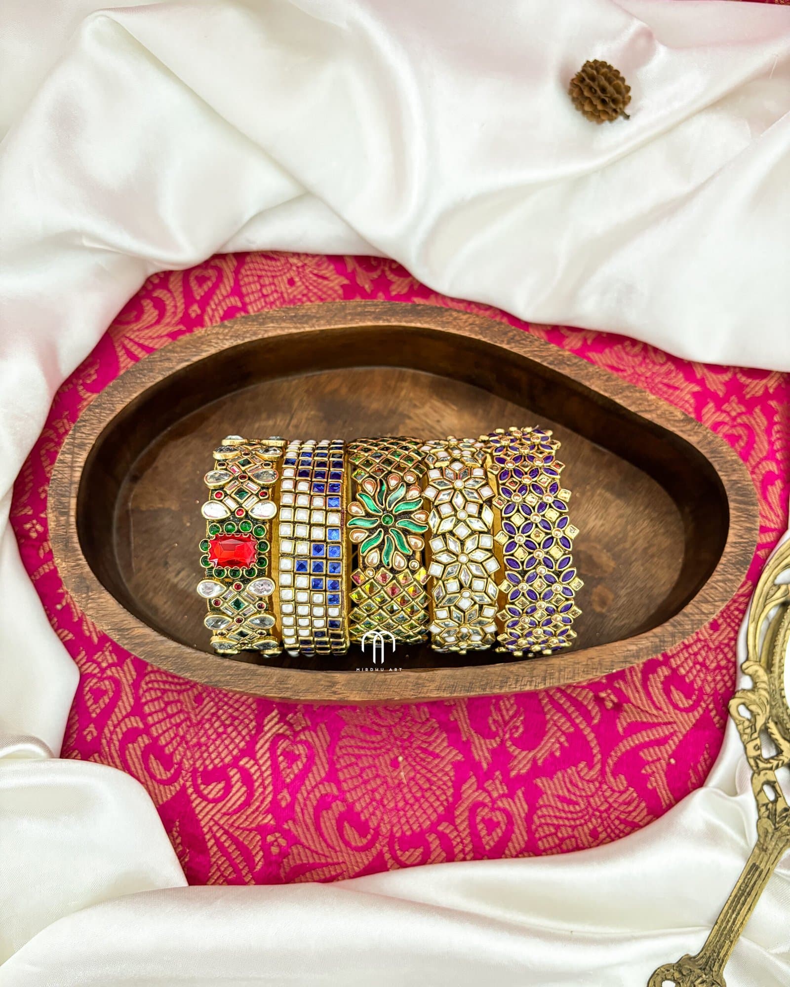 Kundan Bangles – Mixed 2D Jumbo Kada Designs from Bangle by Choice