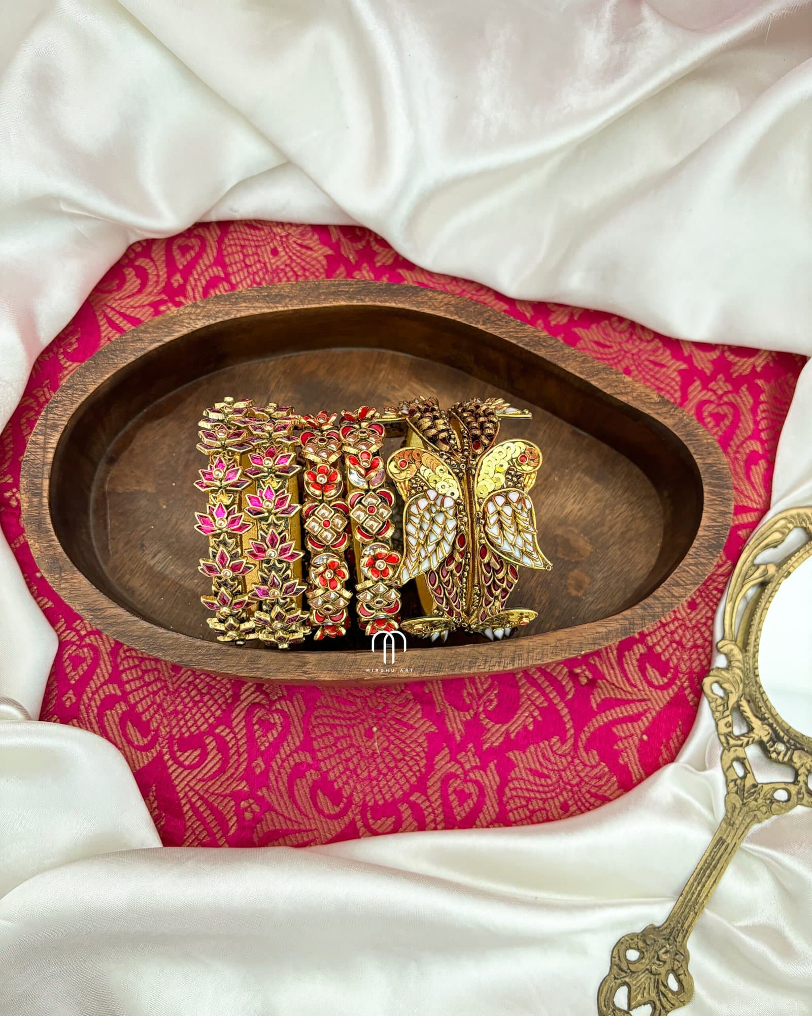 Kundan Bangles – Mixed 3D Kada Designs from Bangle by Choice
