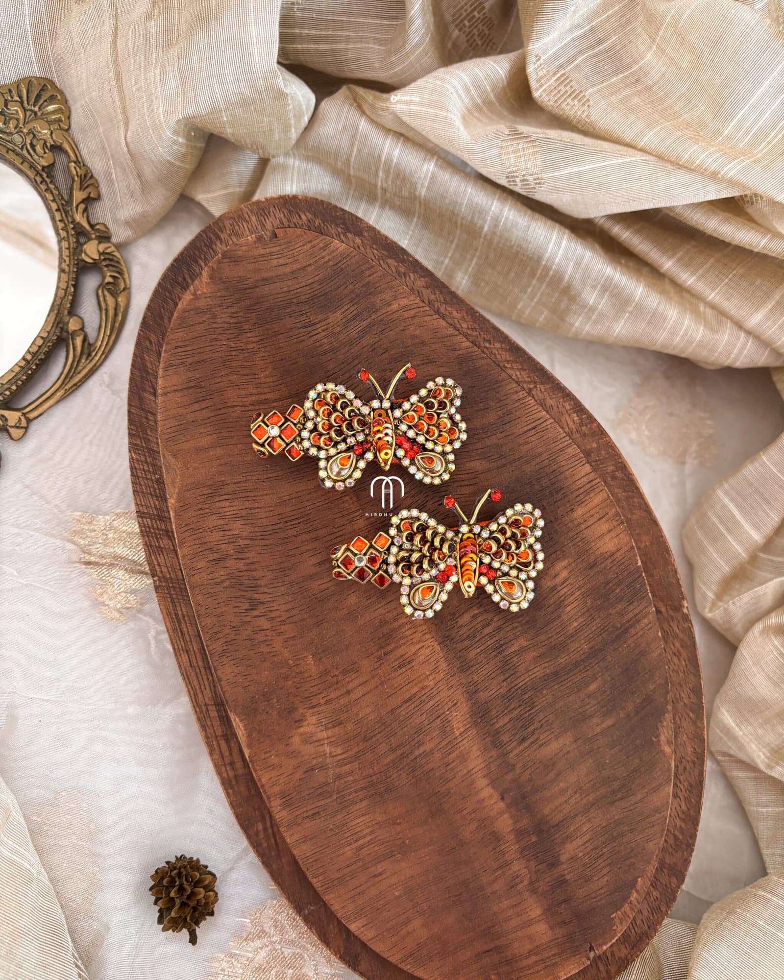 Tic Tac Clips – Butterfly (orange) from Bangle by Choice