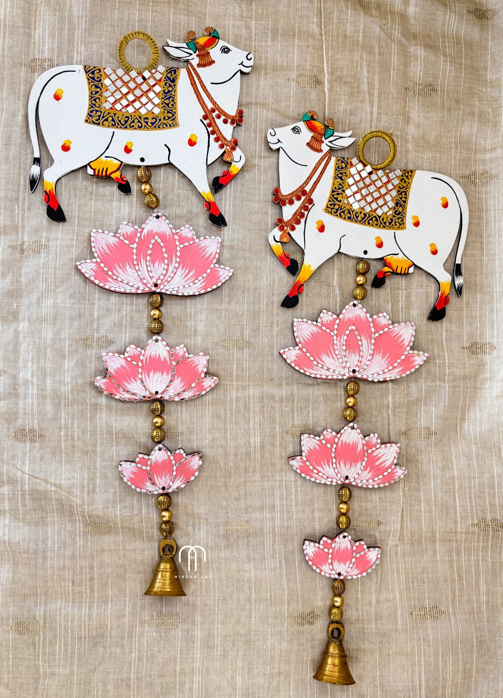 Pichwai Cow Hangings from Bangle by Choice
