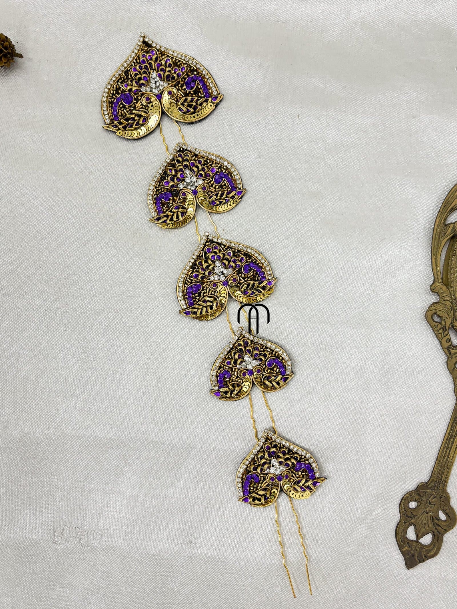 Annapakshi – U-Pins (Purple and gold) from Bangle by Choice