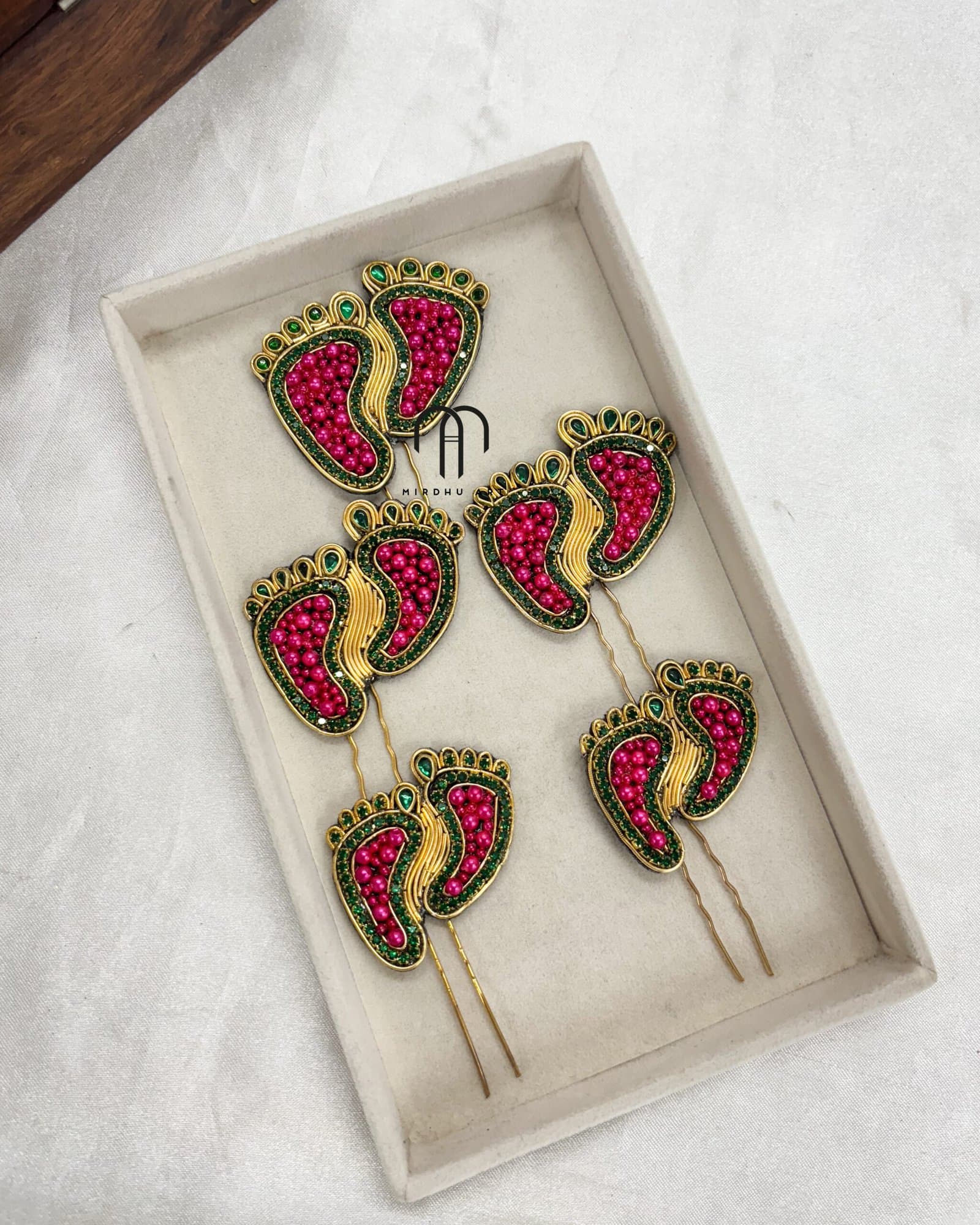 Baby Foot – U-Pins (Green and Rani Pink) from Bangle by Choice