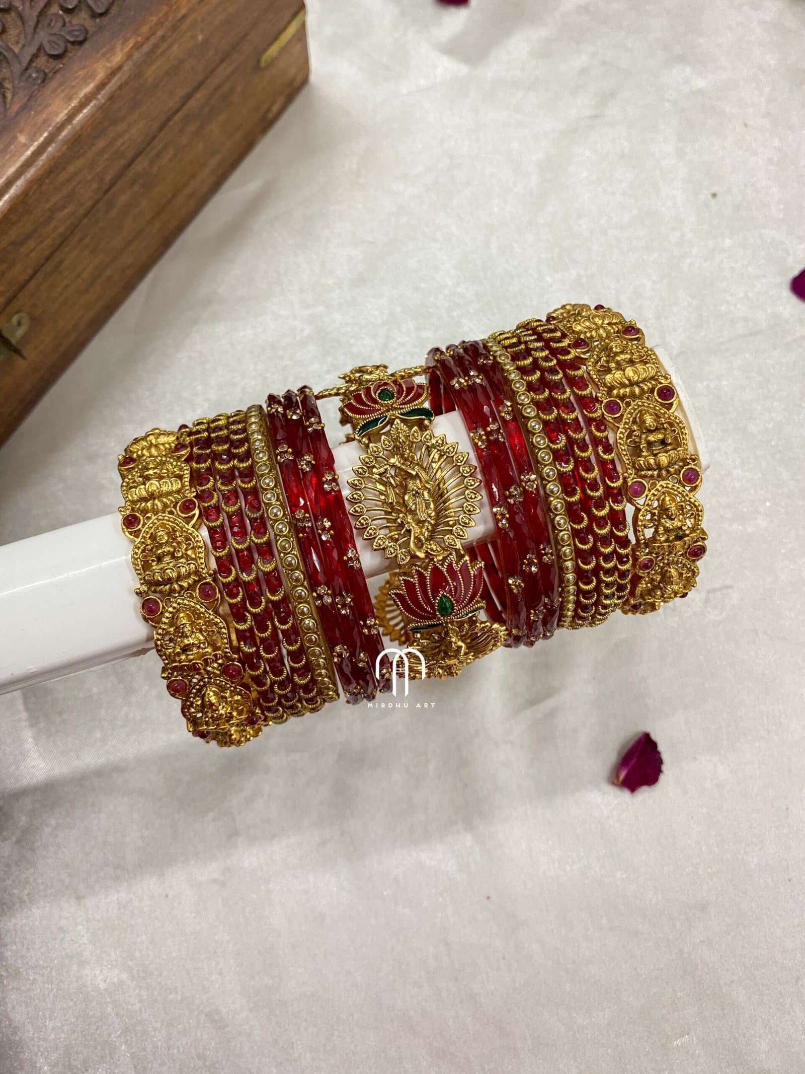 Sri Krishna Bangles – with Lakshmi & Lotus from Bangle by Choice