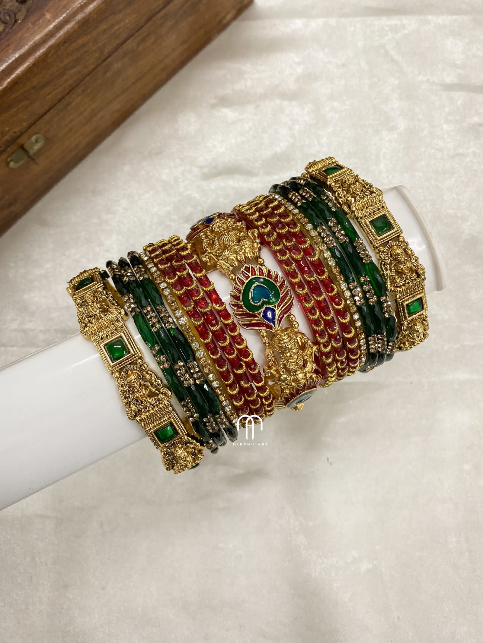 Mayil with Lakshmi bangles from Bangle by Choice