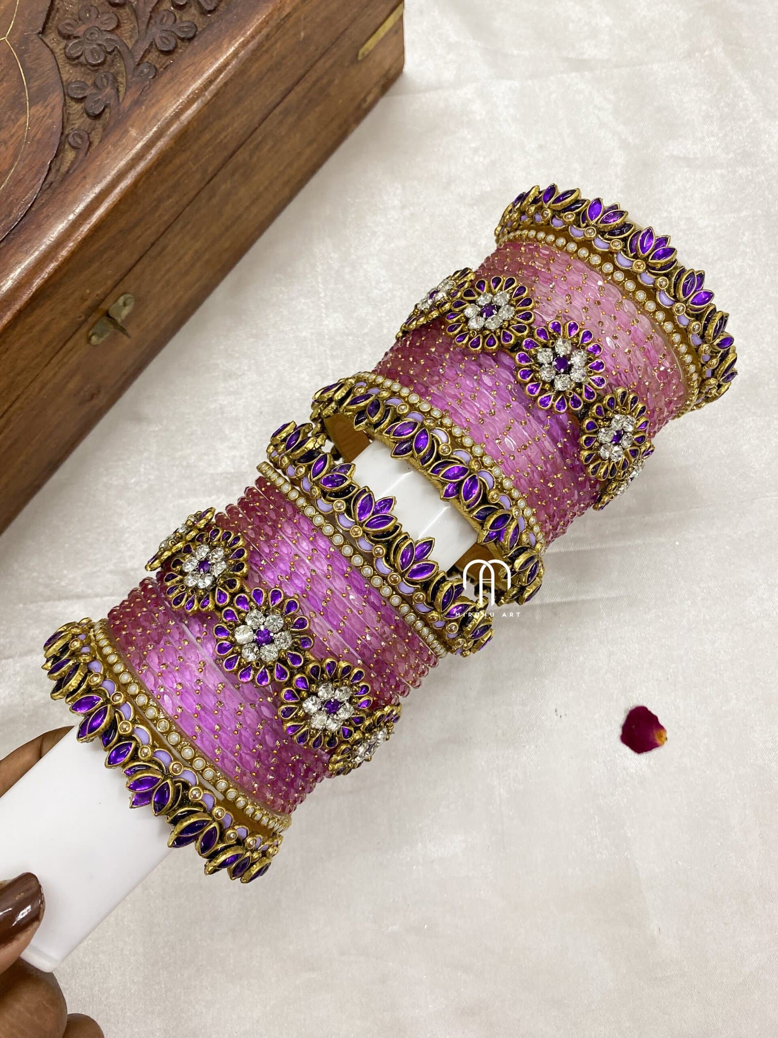 Crystal Floral – Purple & Lilac from Bangle by Choice