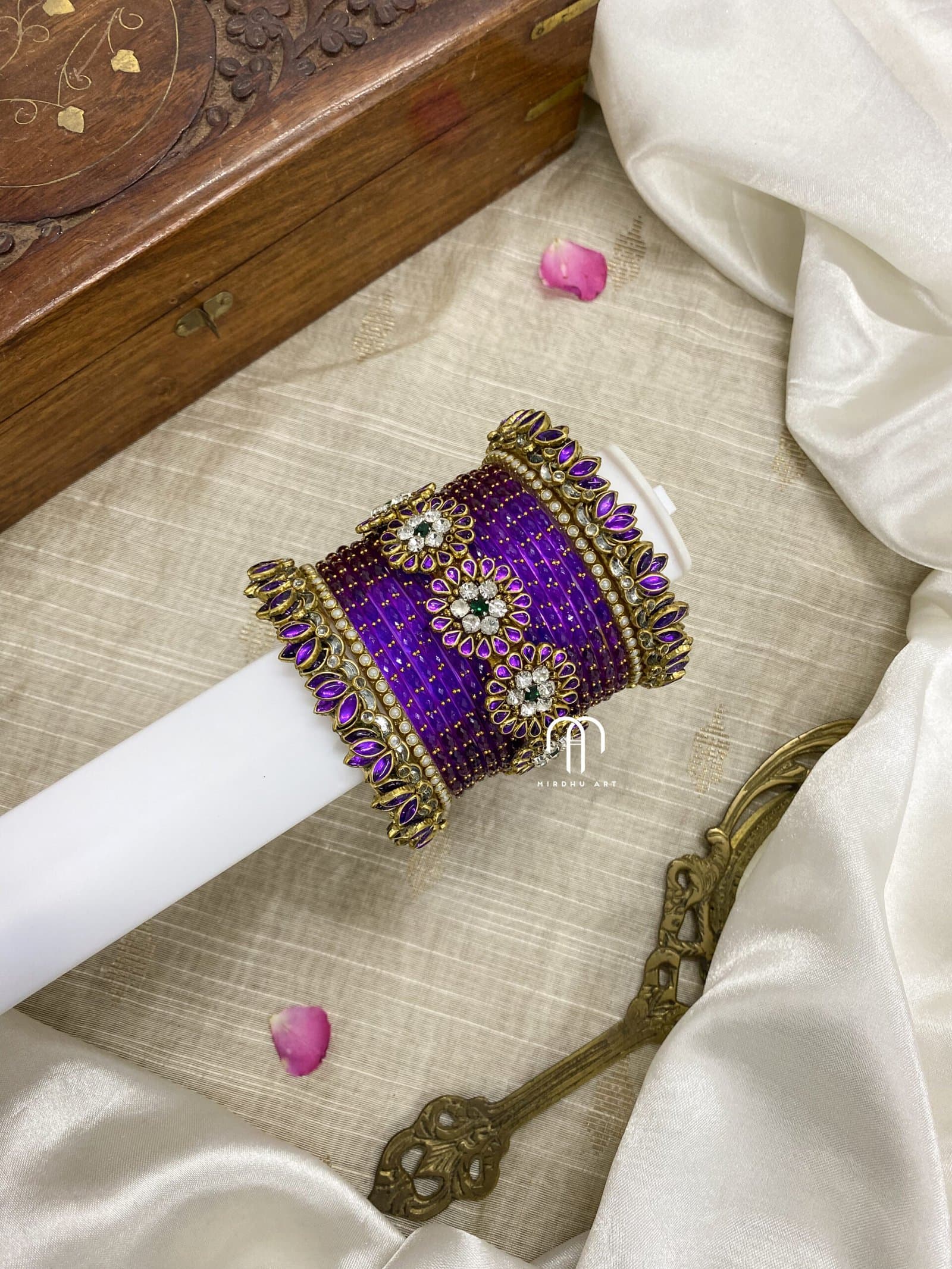 Crystal Floral – Purple from Bangle by Choice