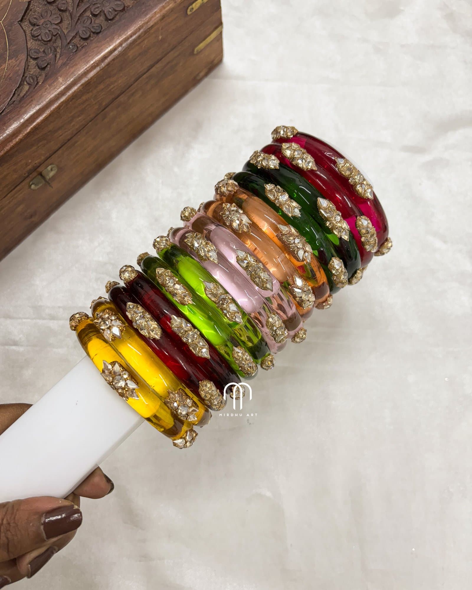Glass bangles – Pure Crystal from Bangle by Choice