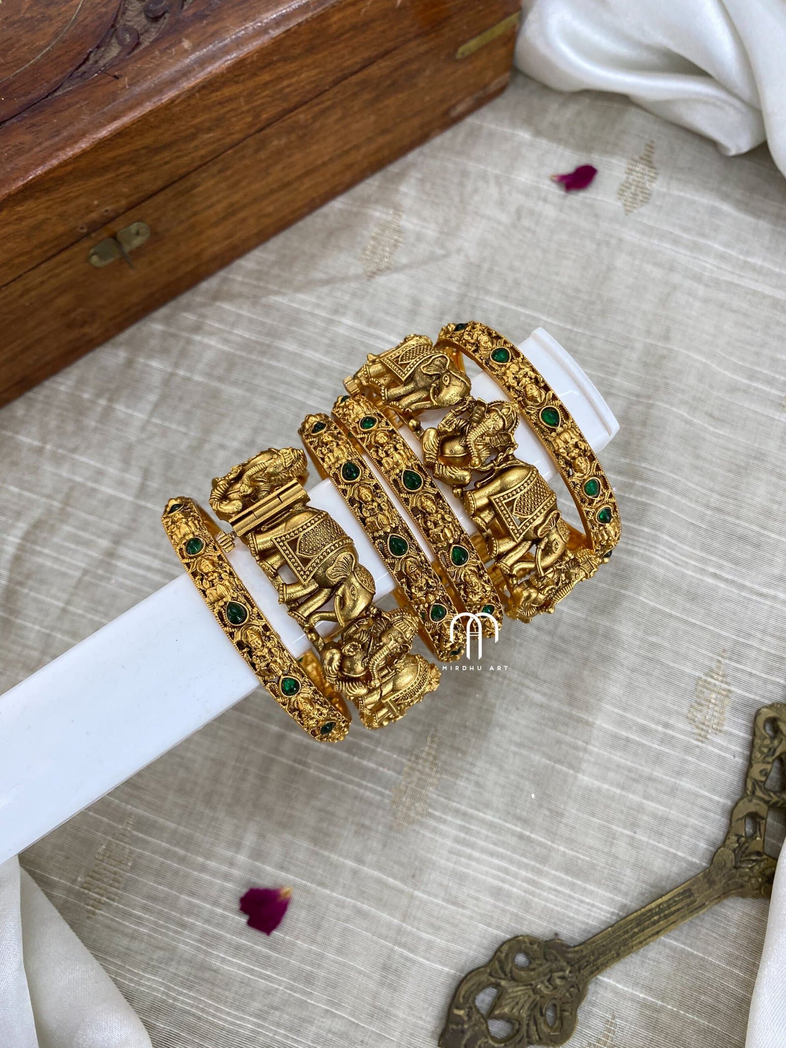 Ganesha And Elephant with Lakshmi Bangles from Bangle by Choice