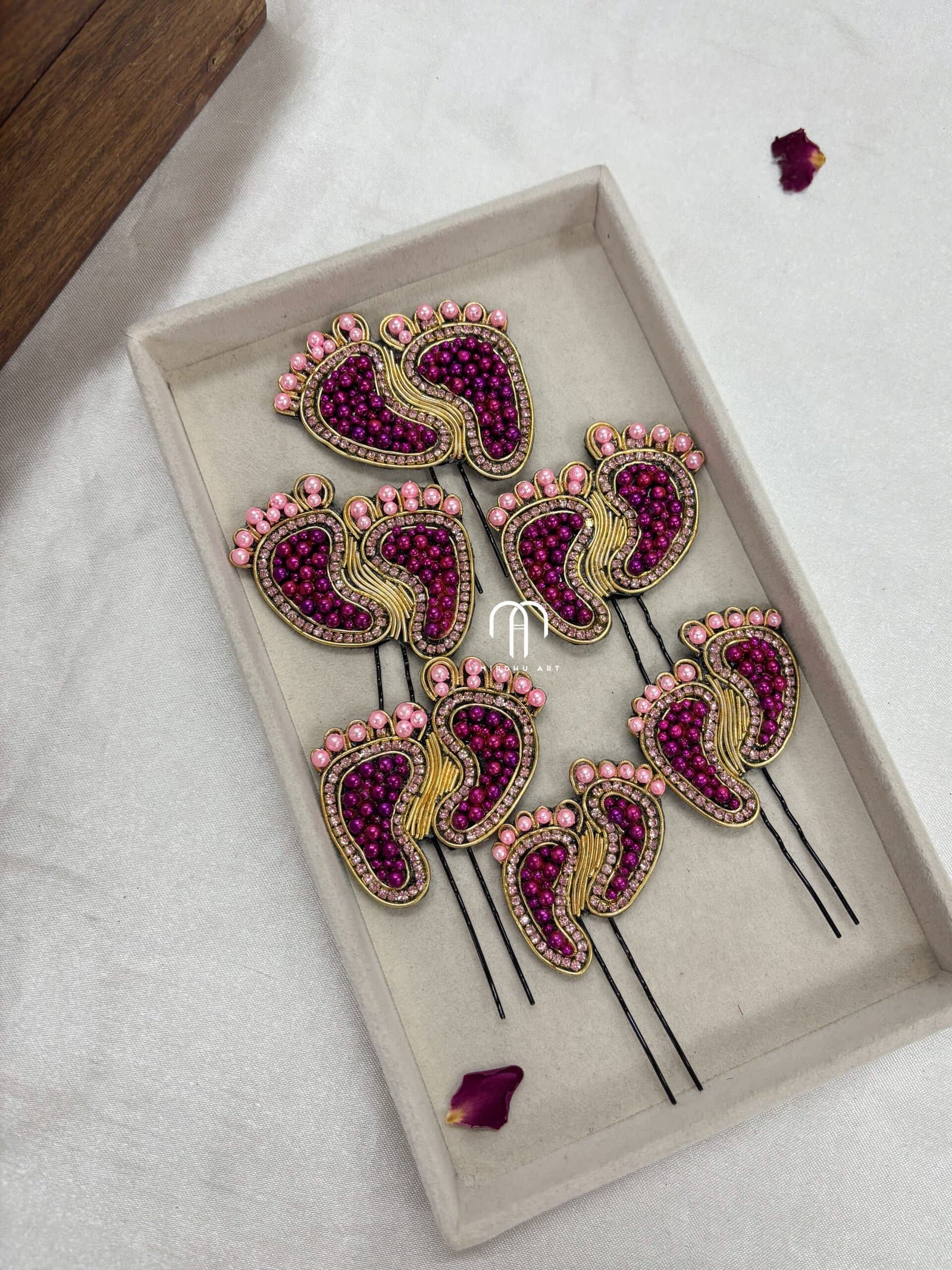 Baby Foot – U-Pins (Purple and Baby Pink) from Bangle by Choice