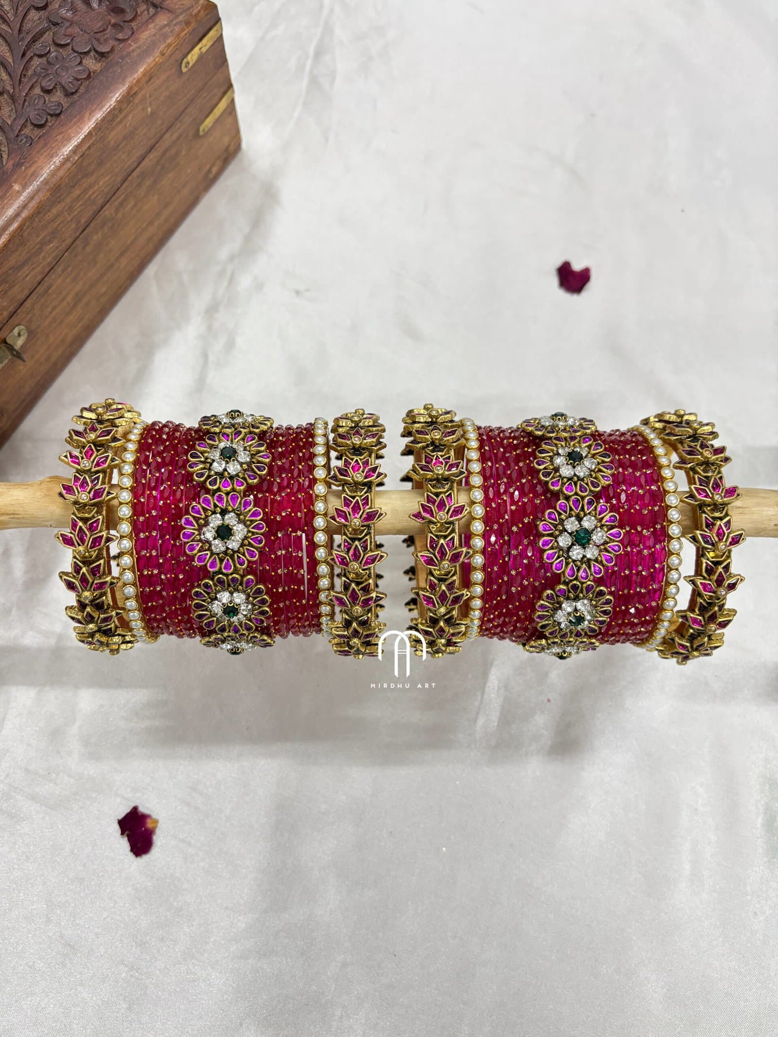 Crystal Floral – Rani Pink from Bangle by Choice
