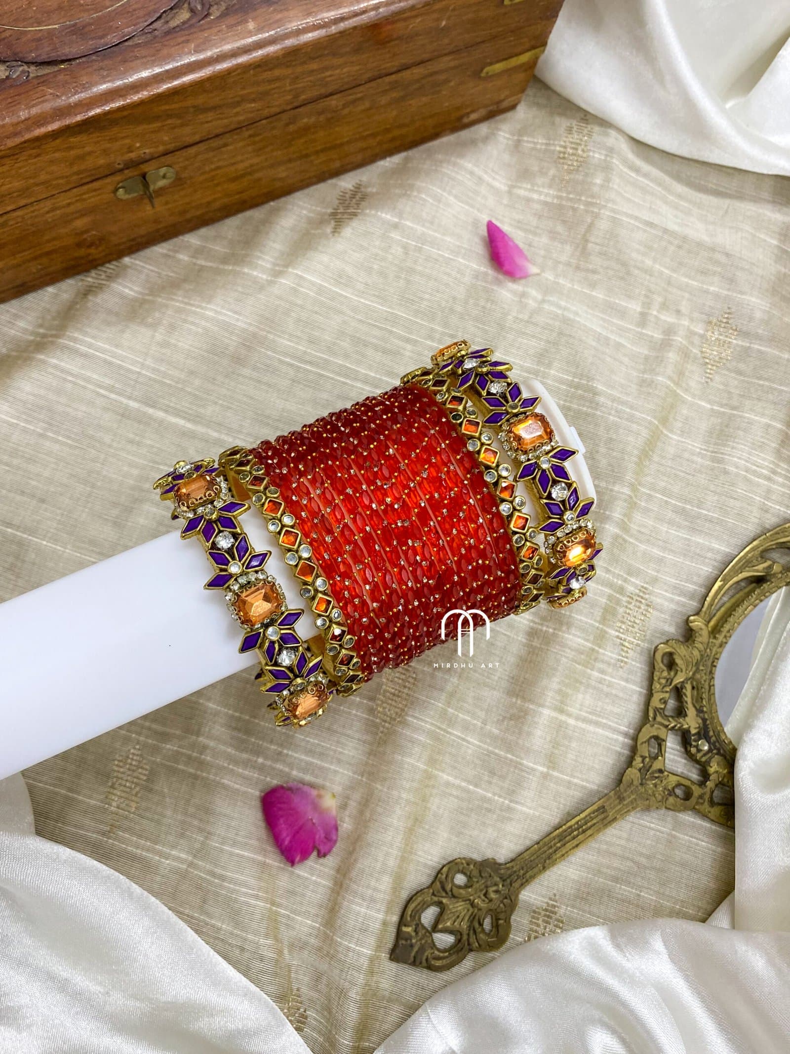 2D Crystal – Purple And Orange from Bangle by Choice