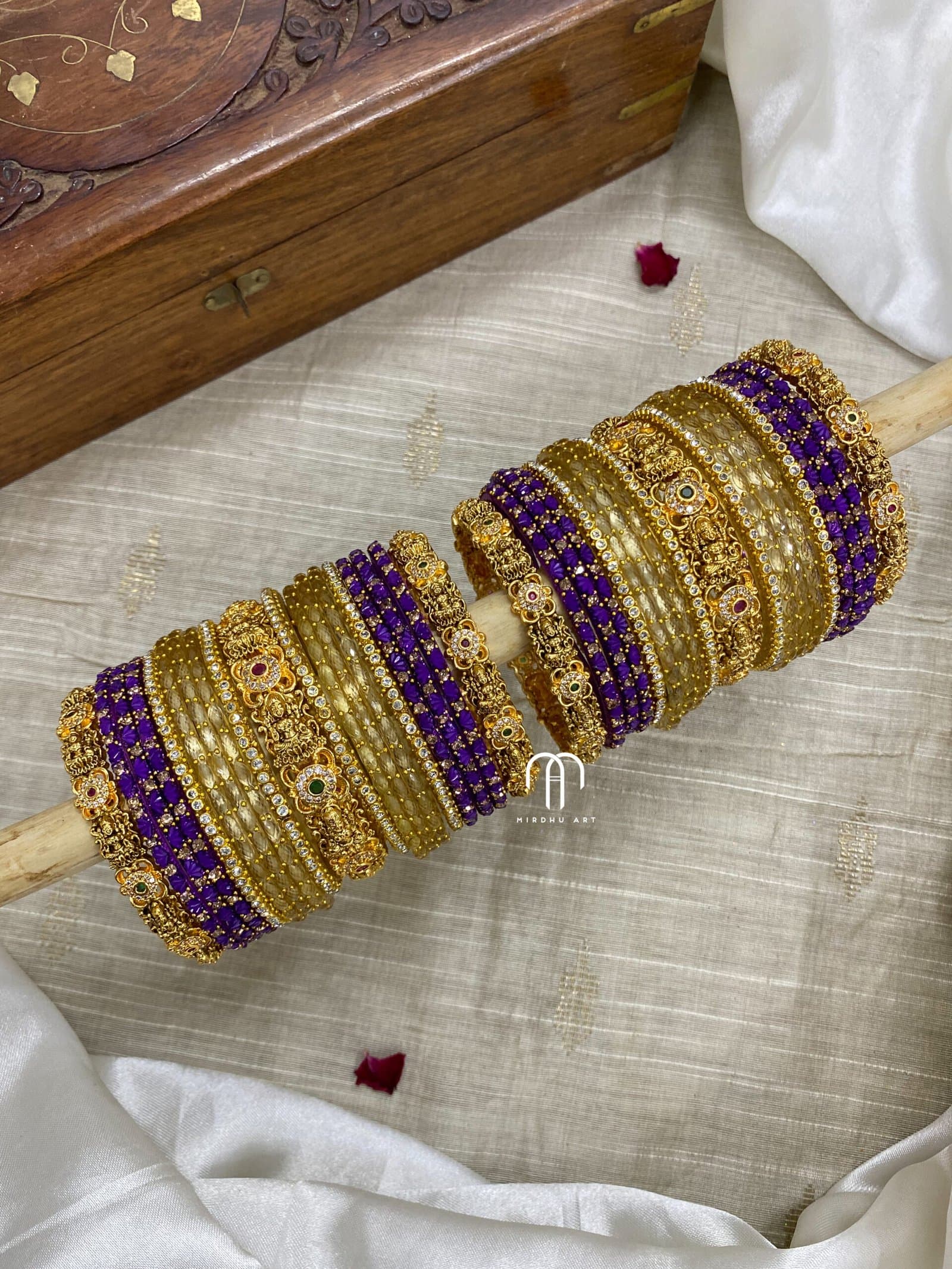 Ashta Lakshmi Version 3.0 ( Golden And Purple ) from Bangle by Choice