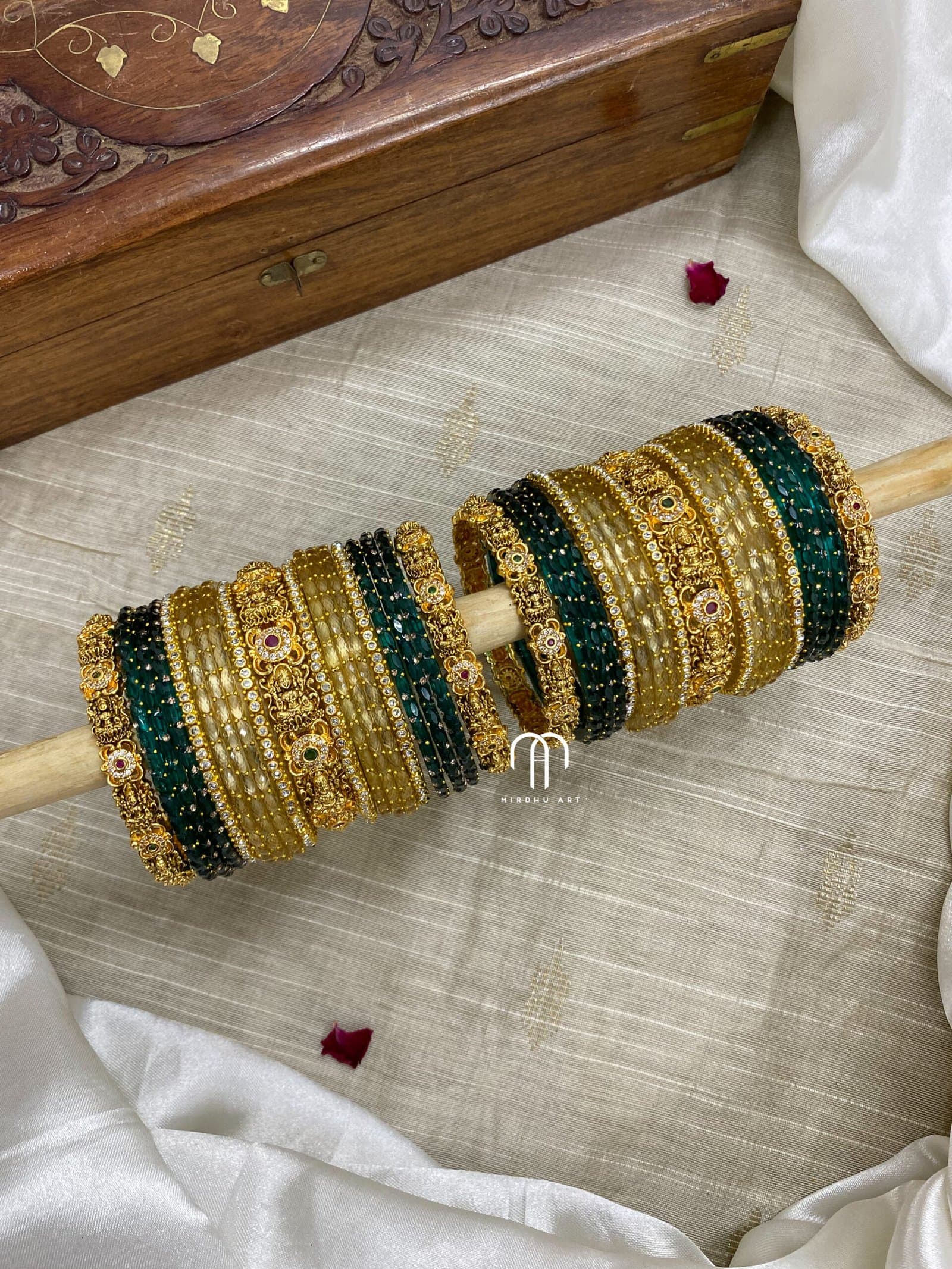Ashta Lakshmi Version 3.0 ( Golden And Green ) from Bangle by Choice