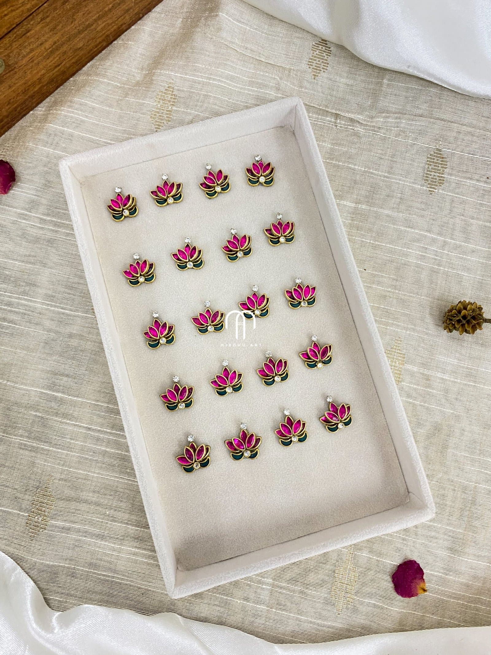 Lotus Patches – Pink and Green from Bangle by Choice