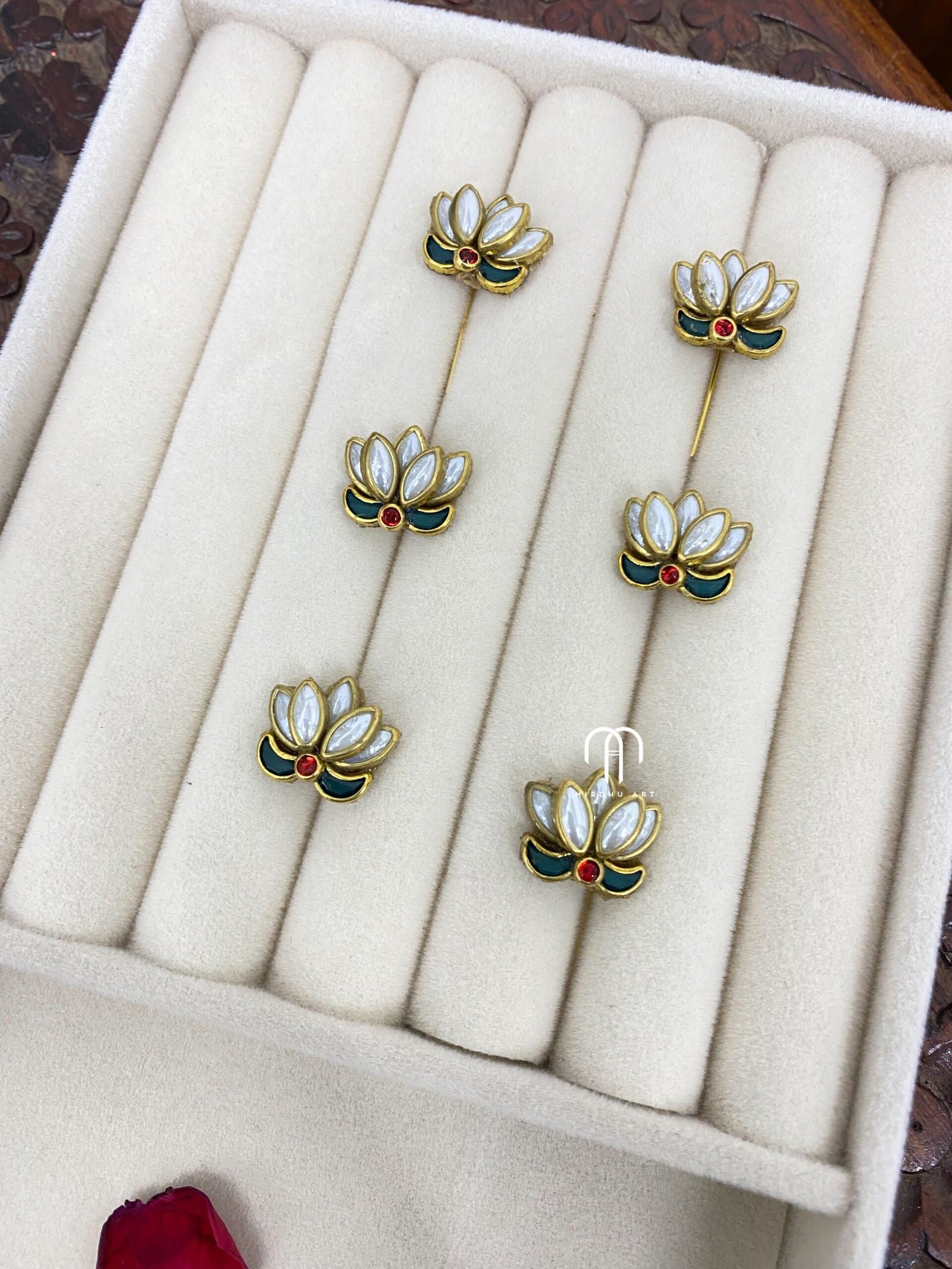 Lotus Patches – White and Green from Bangle by Choice