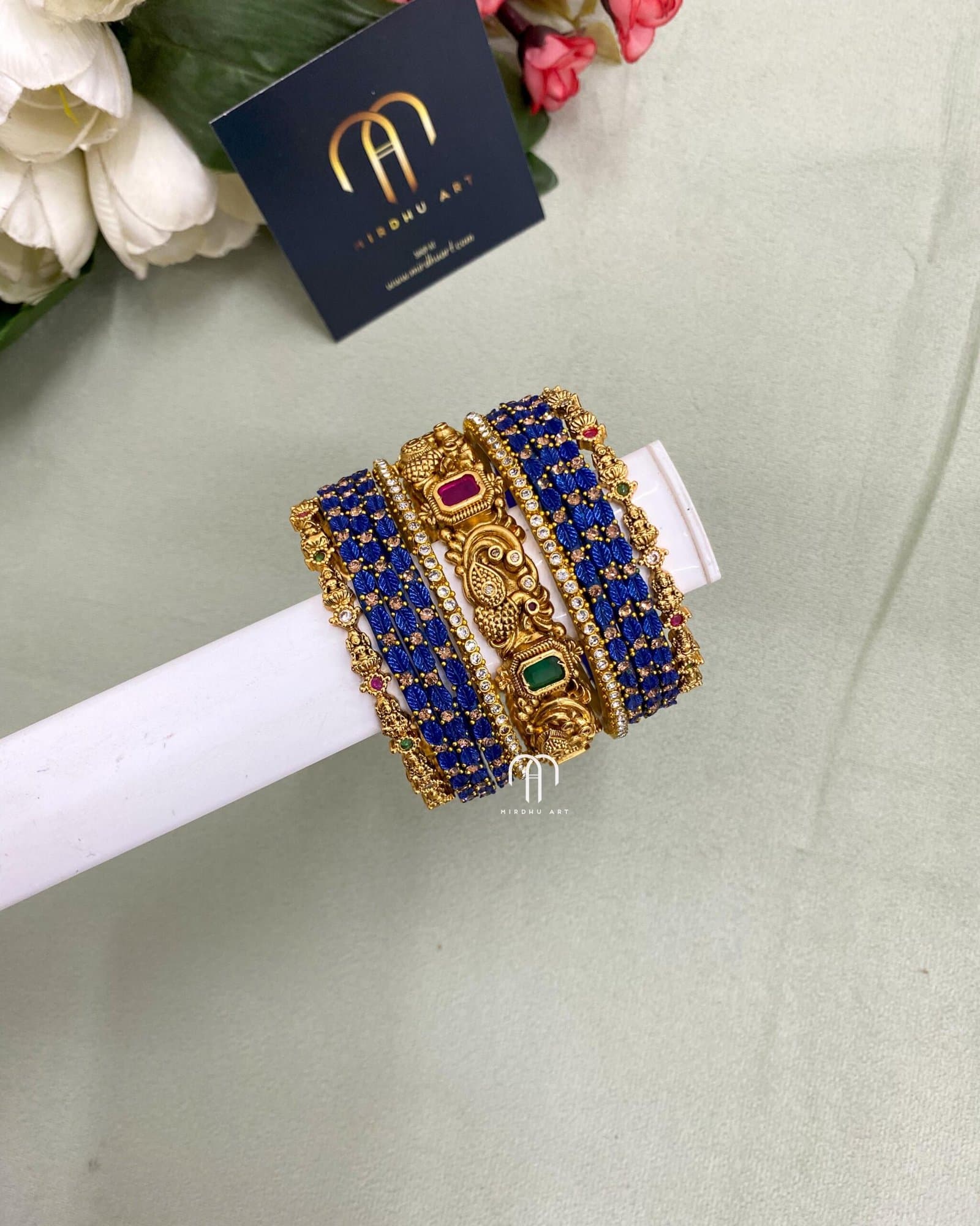 Annam & Lakshmi – Royal blue from Bangle by Choice