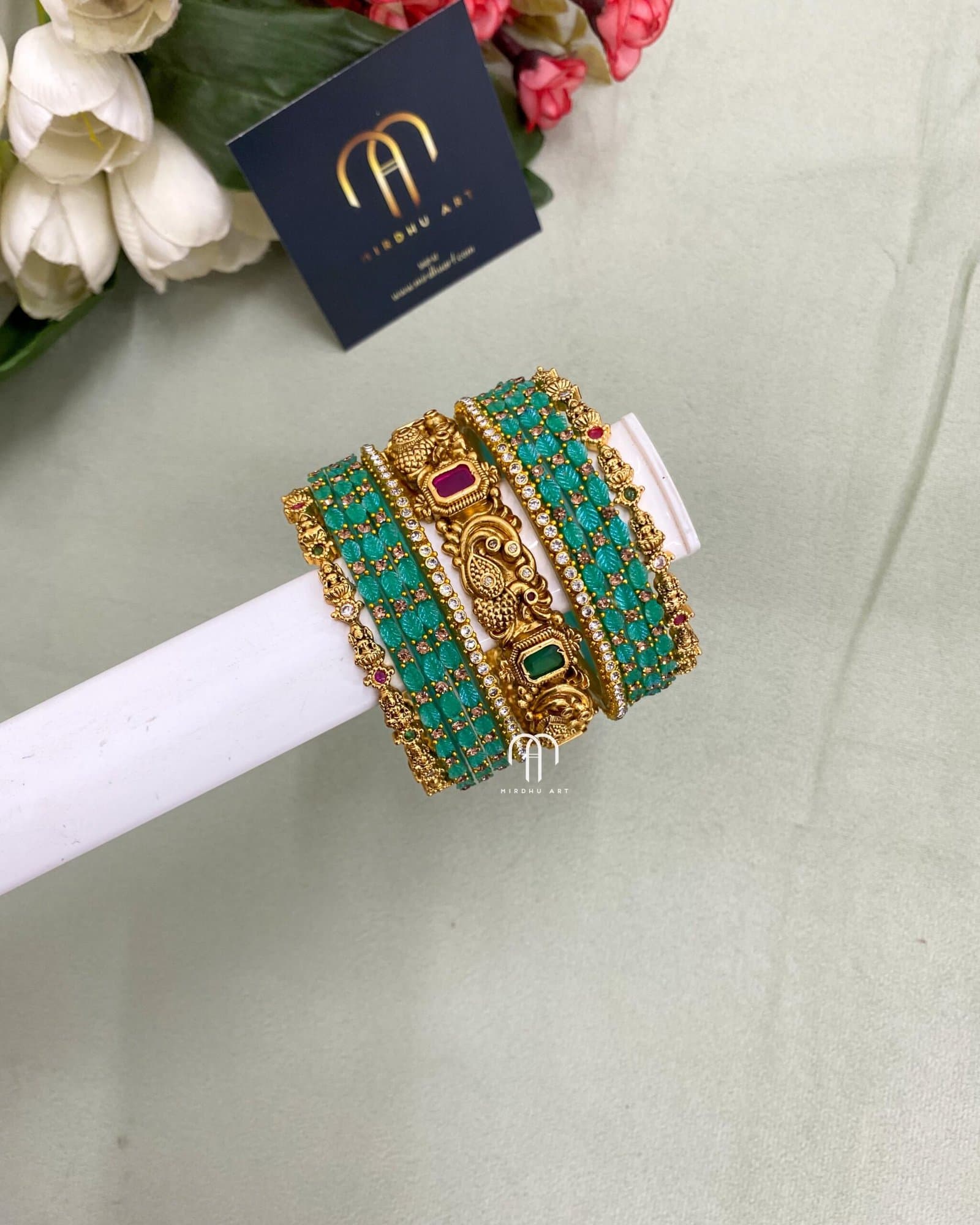 Annam & Lakshmi- Turquoise from Bangle by Choice