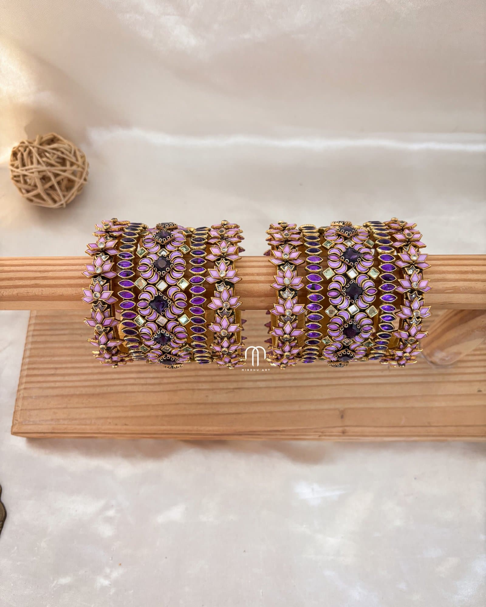 3D Lotus – Purple and Lilac from Bangle by Choice