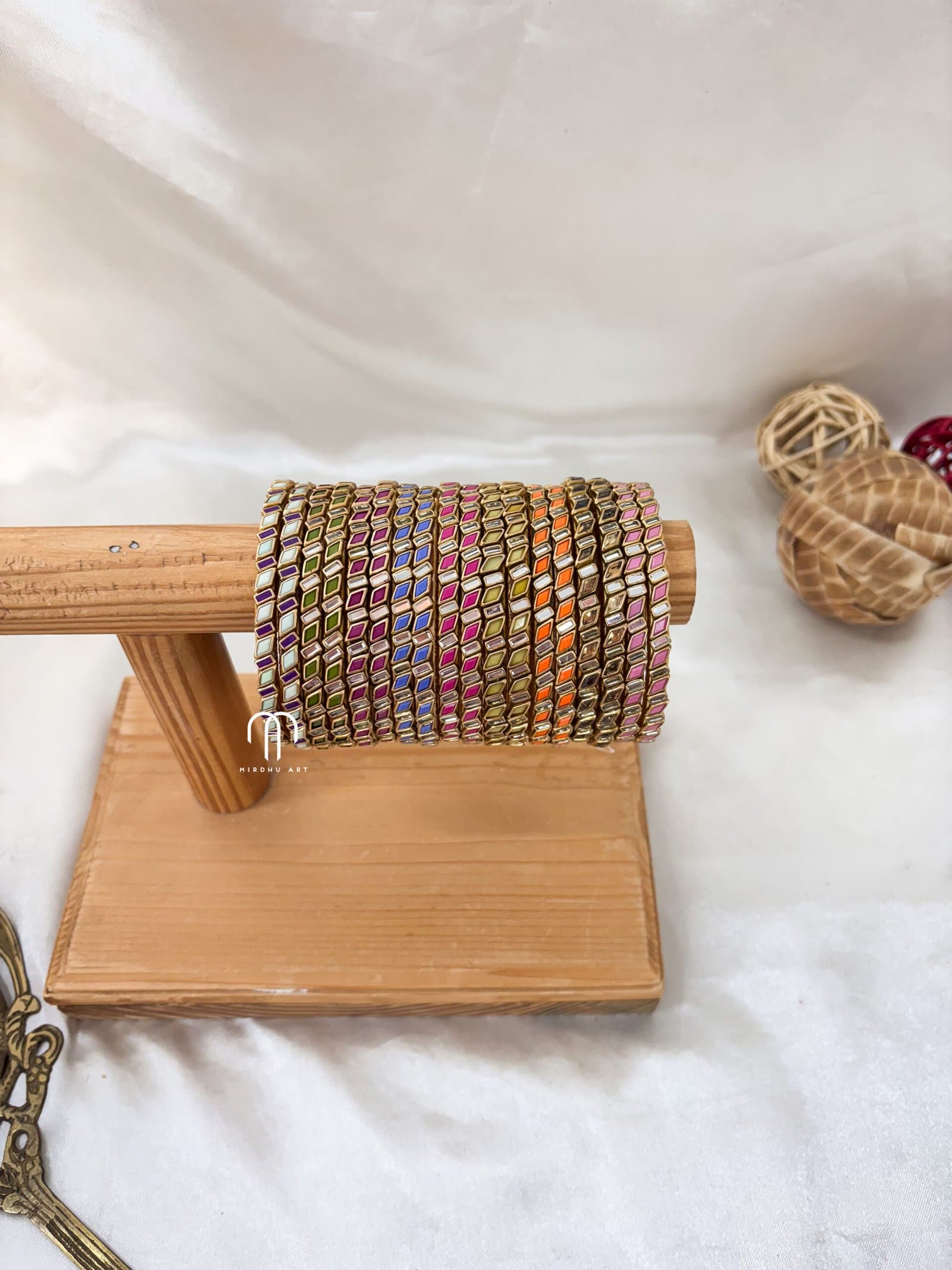 Kundan Bangles – ZigZag All Colours from Bangle by Choice